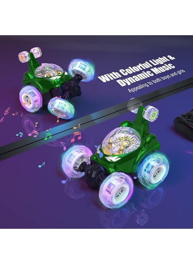 Remote Control Stunt Car - Invincible 360° Rolling Twister With Colorful Lights & Music Switch, Rechargeable RC for Boys and Girls(multi colour) - Image 2